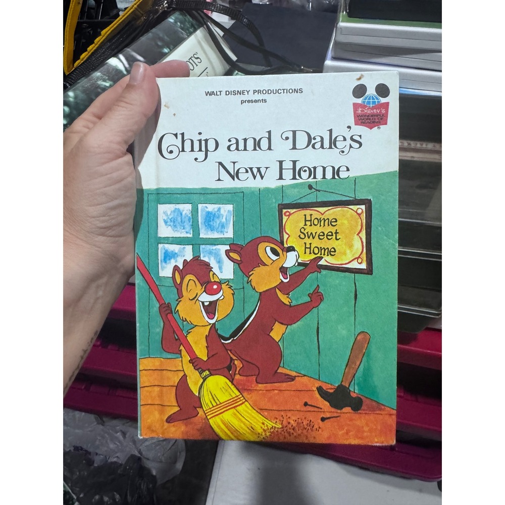 Vintage Chip and Dales New Home Disney Wonderful World of Reading Hardcover Book